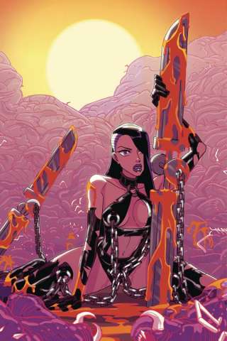 Vampblade #50 (Winston Young Virgin Variant Cover)