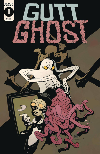 Gutt Ghost: Trouble with the Sawbuck Skeleton Society #1 (Mignola Cover)
