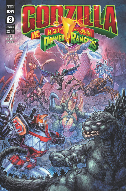 Godzilla vs. Mighty Morphin Power Rangers #3 (Freddie Williams II Cover)