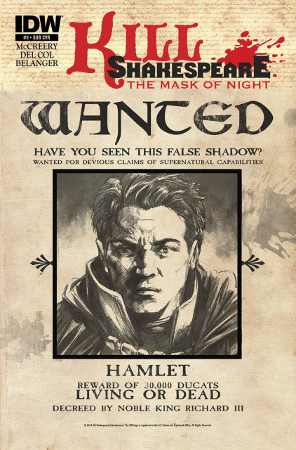 Kill Shakespeare: The Mask of Night #3 (Subscription Cover)
