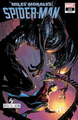 Miles Morales: Spider-Man #22 (Schiti Marvel vs. Alien Cover)