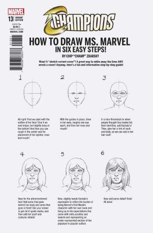 Champions #13 (Zdarsky How To Draw Cover)