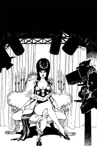Elvira: Mistress of the Dark #12 (21 Copy Castro B&W Virgin Cover)