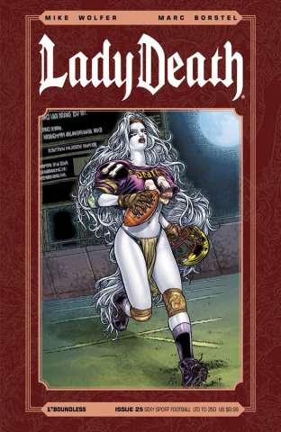 Lady Death #25 (Sexy Sport Football Cover)