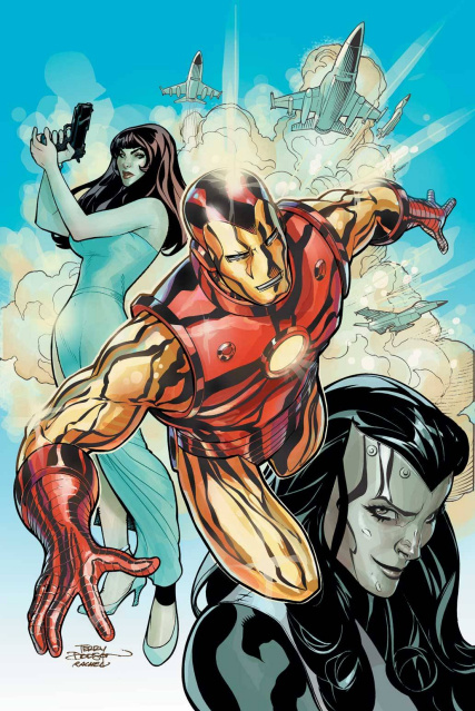 Iron Man #8 (Many Armors Cover)