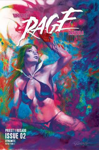 Vampirella / Dracula: Rage #2 (Parrillo Ultraviolet Cover)