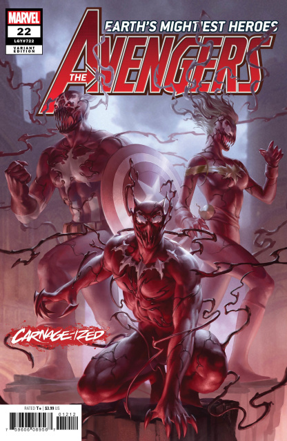 Avengers #22 (Junggeun Yoon Carnage-ized Cover)