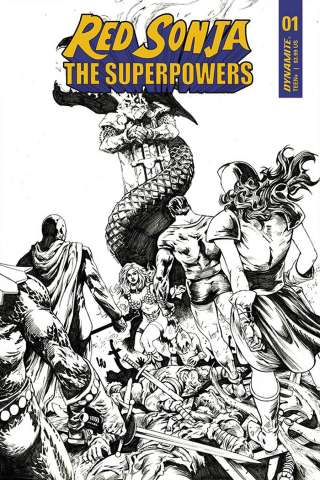 Red Sonja: The Superpowers #1 (15 Copy Lau B&W Cover)