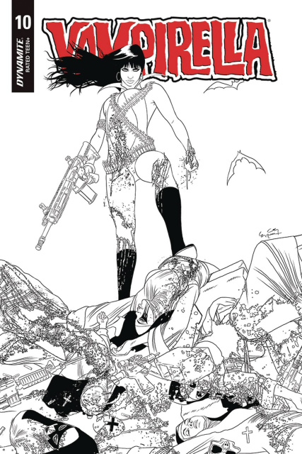 Vampirella #10 (20 Copy Gunduz B&W Cover)