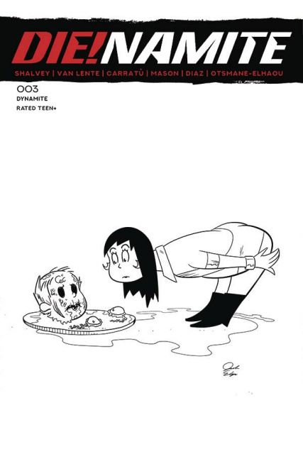 DIE!namite #3 (7 Copy Dr. Seuss Homage Line Art Cover)
