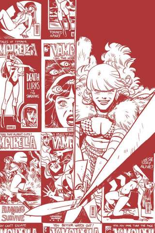 Vampirella / Red Sonja #2 (11 Copy Romero Bellaire B&W Tint Cover)