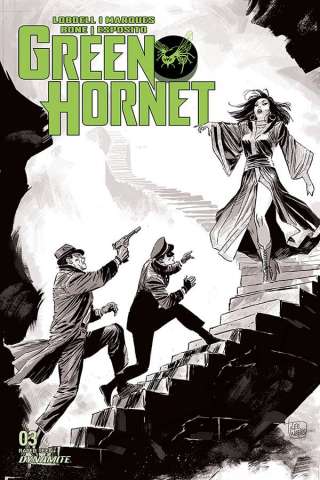Green Hornet #3 (20 Copy Weeks B&W Cover)