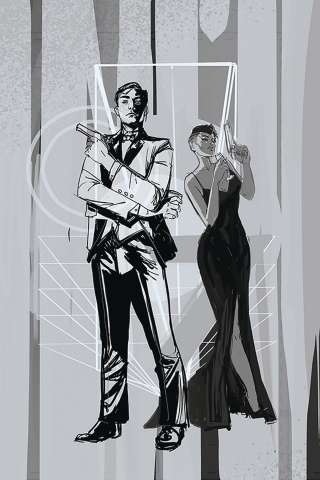 James Bond #4 (10 Copy Richardson Greyscale Cover)