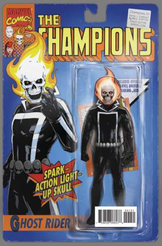 Champions #1 (Christopher Classic Action Figure Cover)