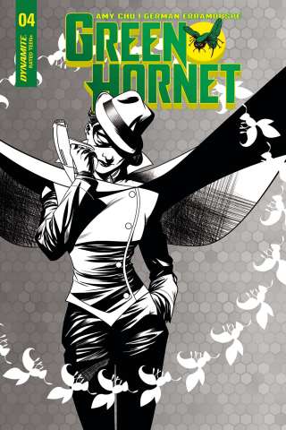 Green Hornet #4 (10 Copy McKone B&W Cover)