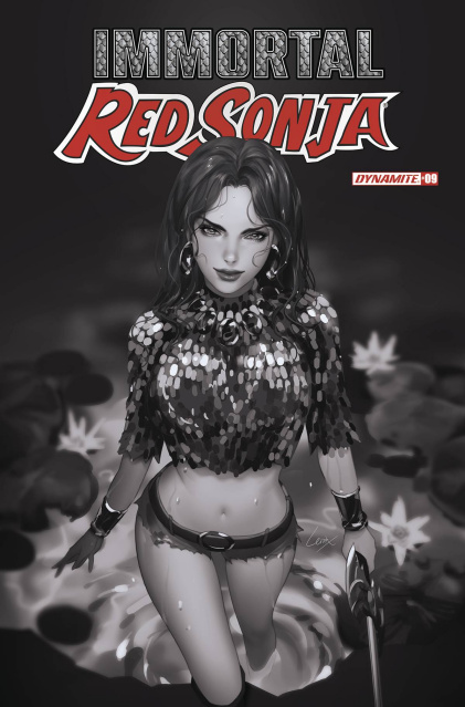 Immortal Red Sonja #9 (10 Copy Leirix B&W Cover)