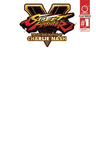 Street Fighter V: The Life and Death(s) of Charlie Nash (Blank Sketch Cover)