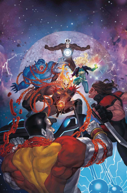 Astonishing X-Men #15 (Akcho Cosmic Ghost Rider Cover)