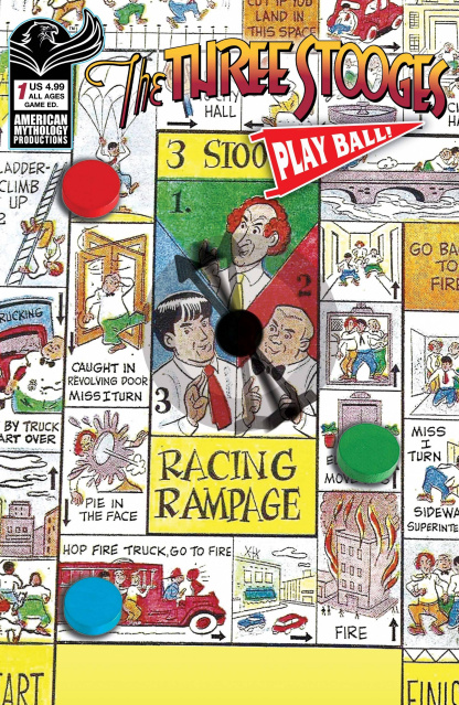 The Three Stooges: Play Ball! #1 (Board Game Cover)