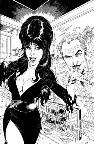 Elvira Meets Vincent Price #1 (21 Copy Royle Cover)