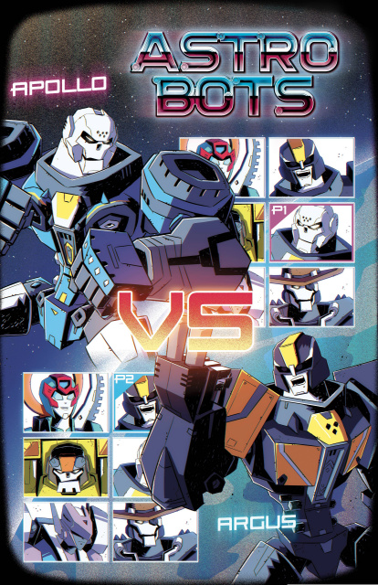 Astrobots #5 (Burcham Fighting Game Cover)