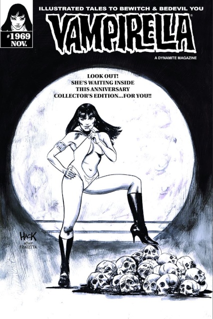 Vampirella #1969 (Rare Hack B&W Cover)