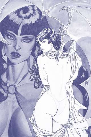 Vampirella #4 (25 Copy March B&W Tint Virgin Cover)