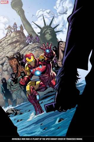 The Invincible Iron Man #3 (Manna Planet of the Apes Cover)
