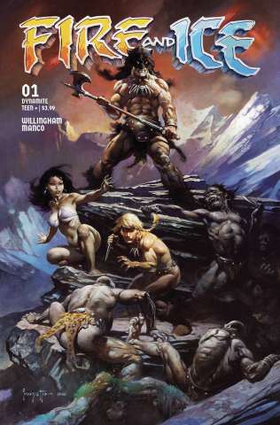 Fire and Ice #1 (Frazetta Movie Poster Art Cover)