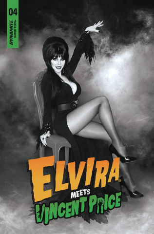 Elvira Meets Vincent Price #4 (10 Copy Photo B&W Cover)