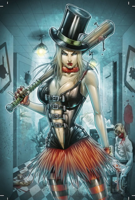 Grimm Fairy Tales: Wonderland - Asylum #4 (El Tabanas Cover)
