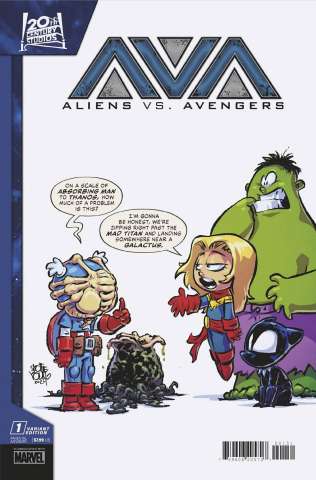 Aliens vs. Avengers #1 (Skottie Young Cover)