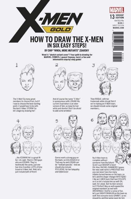 X-Men: Gold #13 (Zdarsky How To Draw Cover)