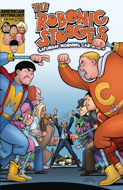 The Robonic Stooges: Saturday Morning Cartoons #1 (Shanower Cover)