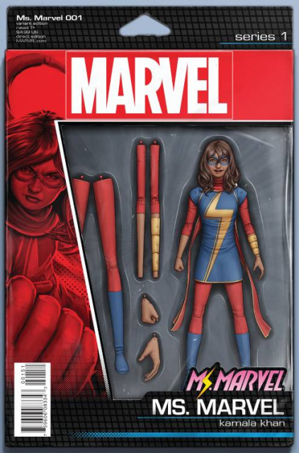 Ms. Marvel #1 (Christopher Action Figure Cover)