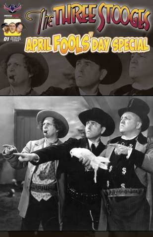 The Three Stooges: April Fools' Day (B&W Photo Cover)