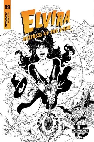 Elvira: Mistress of the Dark #9 (20 Copy Royle B&W Cover)