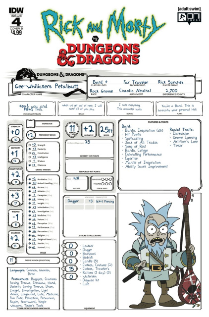 Rick and Morty vs. Dungeons & Dragons #4 (Little Cover)
