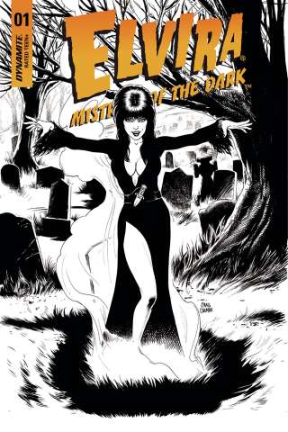 Elvira: Mistress of the Dark #1 (10 Copy Cermak B&W Cover)