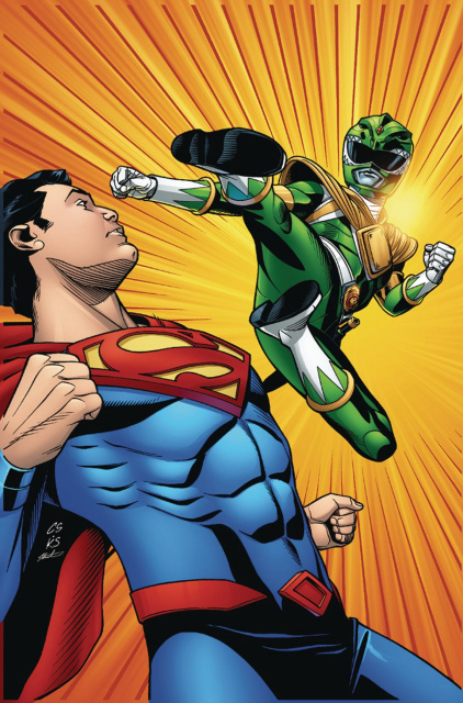 Justice League / Power Rangers #1 (Superman / Green Ranger Cover)