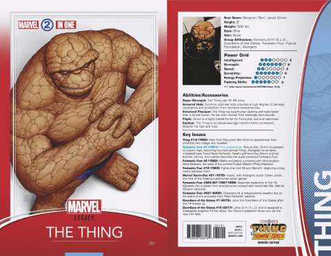 Marvel Two-in-One #1 (Christopher Trading Card Cover)