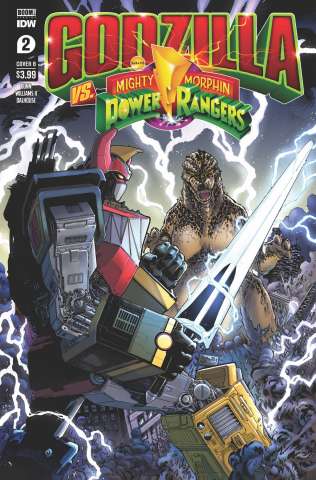 Godzilla vs. Mighty Morphin Power Rangers #2 (Netho Diaz Cover)