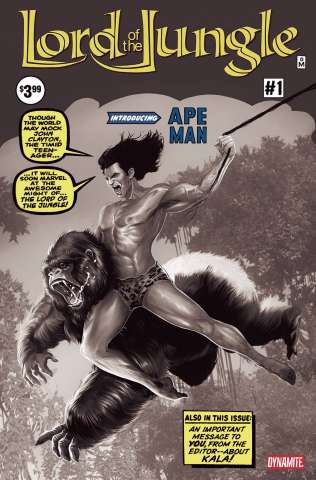 Lord of the Jungle #1 (7 Copy Maine B&W Amazing Fantasy #15 Homage Cover)