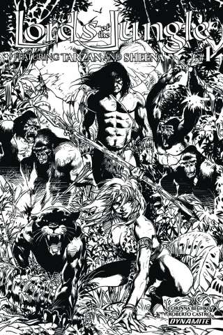 Lords of the Jungle #1 (10 Copy Castro B&W Cover)