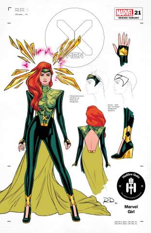 X-Men #21 (Dauterman Jean Grey Design Cover)