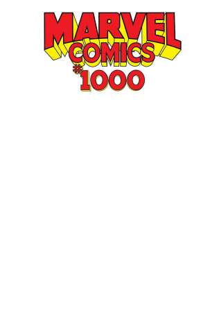 Marvel Comics #1000 (Blank Cover)