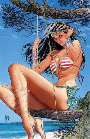 Wonder Woman #12 (Guillem March Swimsuit Card Stock Cover)