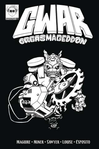 GWAR: Orgasmageddon #1 (Coloring Book Cover)