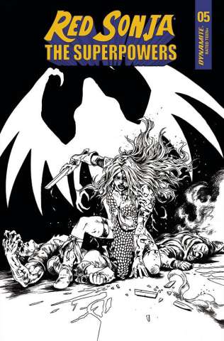 Red Sonja: The Superpowers #5 (10 Copy Lau B&W Cover)