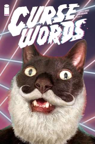 Curse Words #1 (Glitter Wizard Cat Cover)